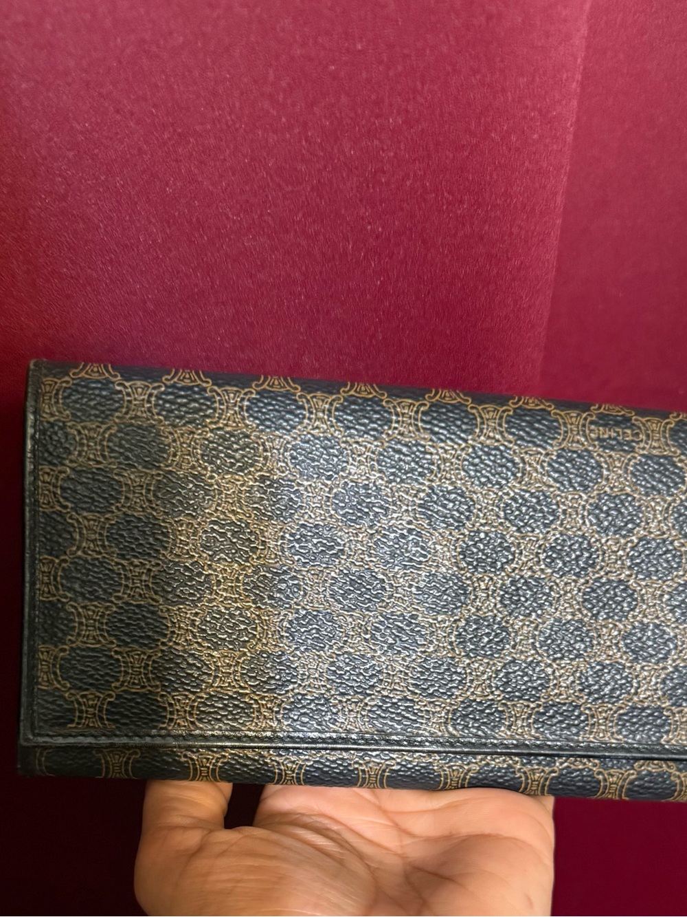 Celine Brown Monogram Continental Wallet